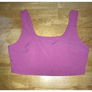 NWT‎ Sincerely Jules Pink Fitted Crop Top Size Large Side Zip